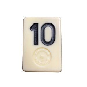 Pressman Rummikub Black 10 Tile Original Replacement Game Piece Smooth Back u